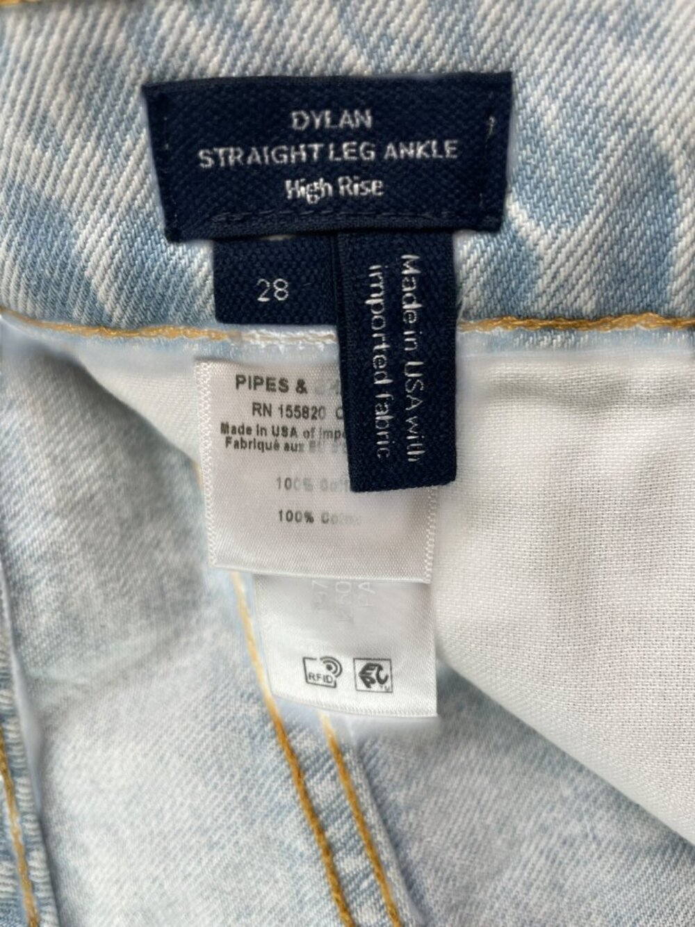 Veronica Beard Dylan Ankle High Rise Straight Jeans Stone Wmn's Sz 28 $348 NWT - Picture 10 of 10